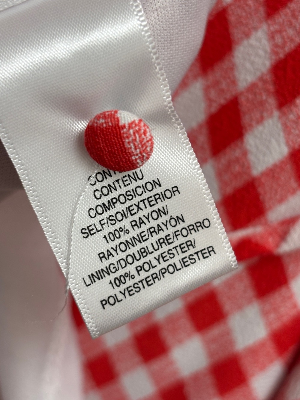 WAYF | Red White Gingham Midi Maxi Dress Small Anthropologie Picnic Cottagecore - Picture 5 of 7
